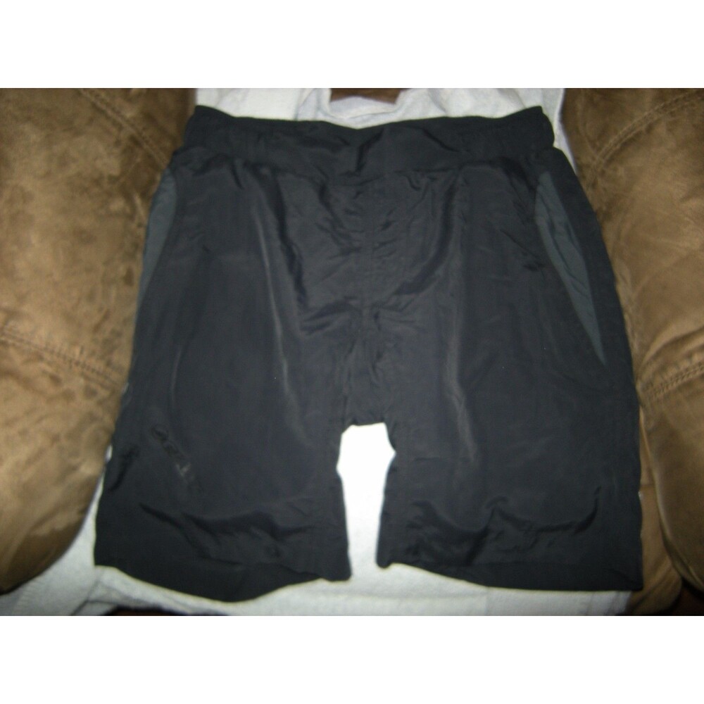 New Womens Black Giant Sport Baggy Cycling Shorts, Size S